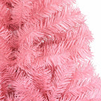 Árbol de Navidad artificial con soporte PVC rosa 120 cm