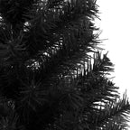 Árbol de Navidad artificial con soporte PVC negro 120 cm