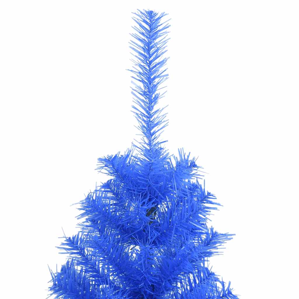 Árbol de Navidad artificial con soporte PVC azul 120 cm
