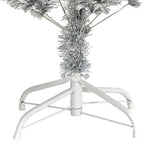 Árbol de Navidad artificial con soporte plateado PET 120 cm