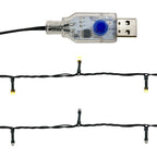 Guirnalda de Navidad con luces LED azul 10 m