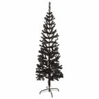 Árbol de Navidad delgado negro 150 cm