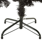 Árbol de Navidad delgado negro 150 cm