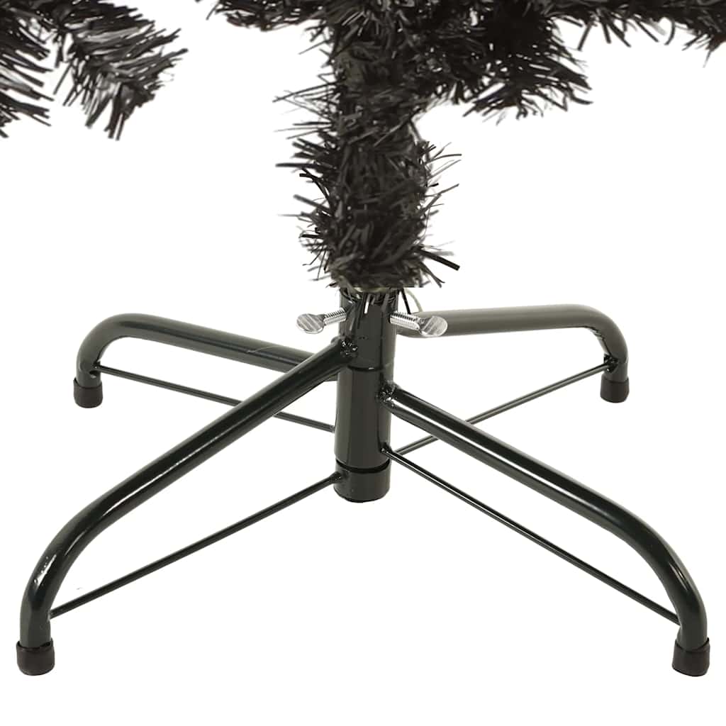 Árbol de Navidad delgado negro 150 cm