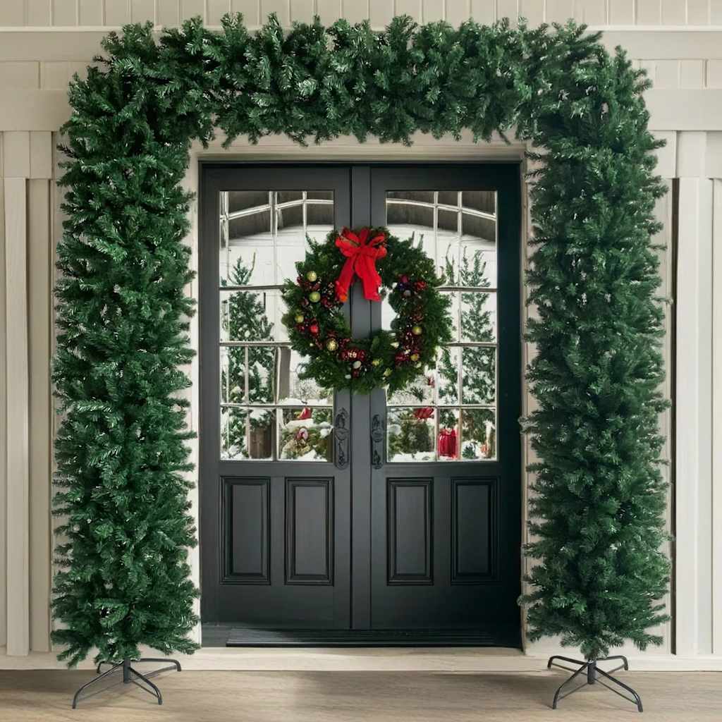 Arco de árbol de Navidad verde 240 cm