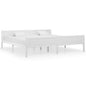 Cama sin colchón madera maciza de pino blanca 180x200 cm