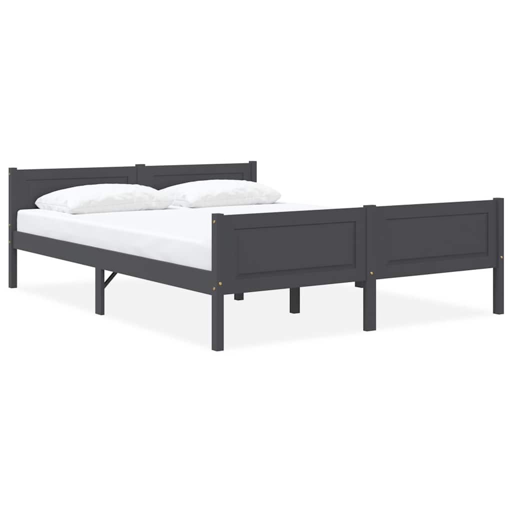Cama sin colchón madera maciza de pino blanca 180x200 cm