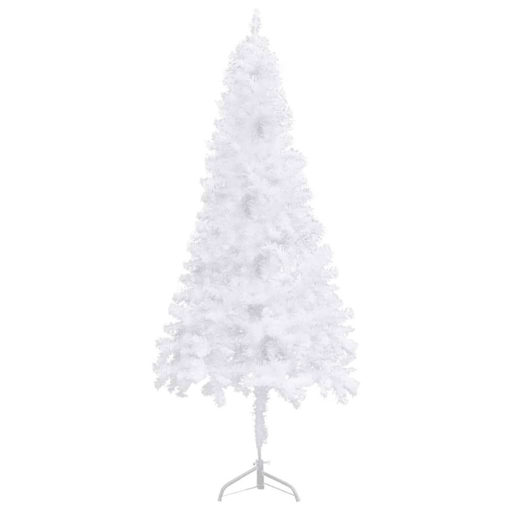Árbol de Navidad artificial de esquina blanco 240 cm PVC