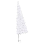 Árbol de Navidad artificial de esquina blanco 240 cm PVC
