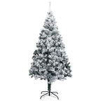 Árbol de Navidad artificial con nieve PVC verde 300 cm