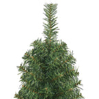 Árbol de Navidad artificial delgado y soporte PVC verde 120 cm