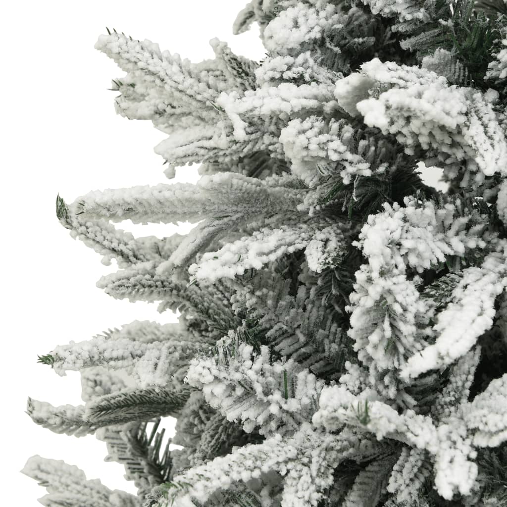 Árbol de Navidad artificial con nieve PVC y PE verde 150 cm