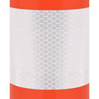 Bolardos de control de tráfico 10 uds con cadena PE 75 cm