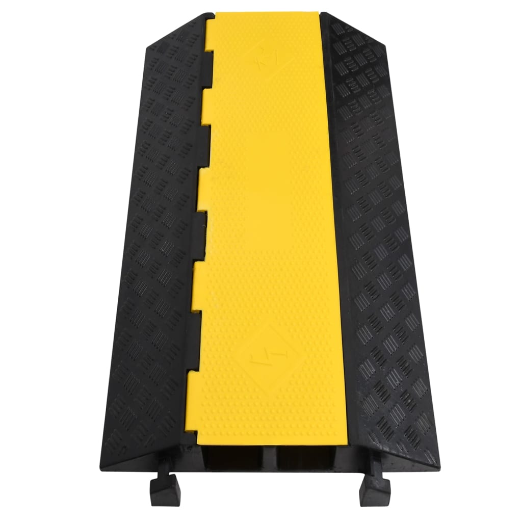 Rampas protectoras de cables con 2 canales 2 uds goma 100 cm