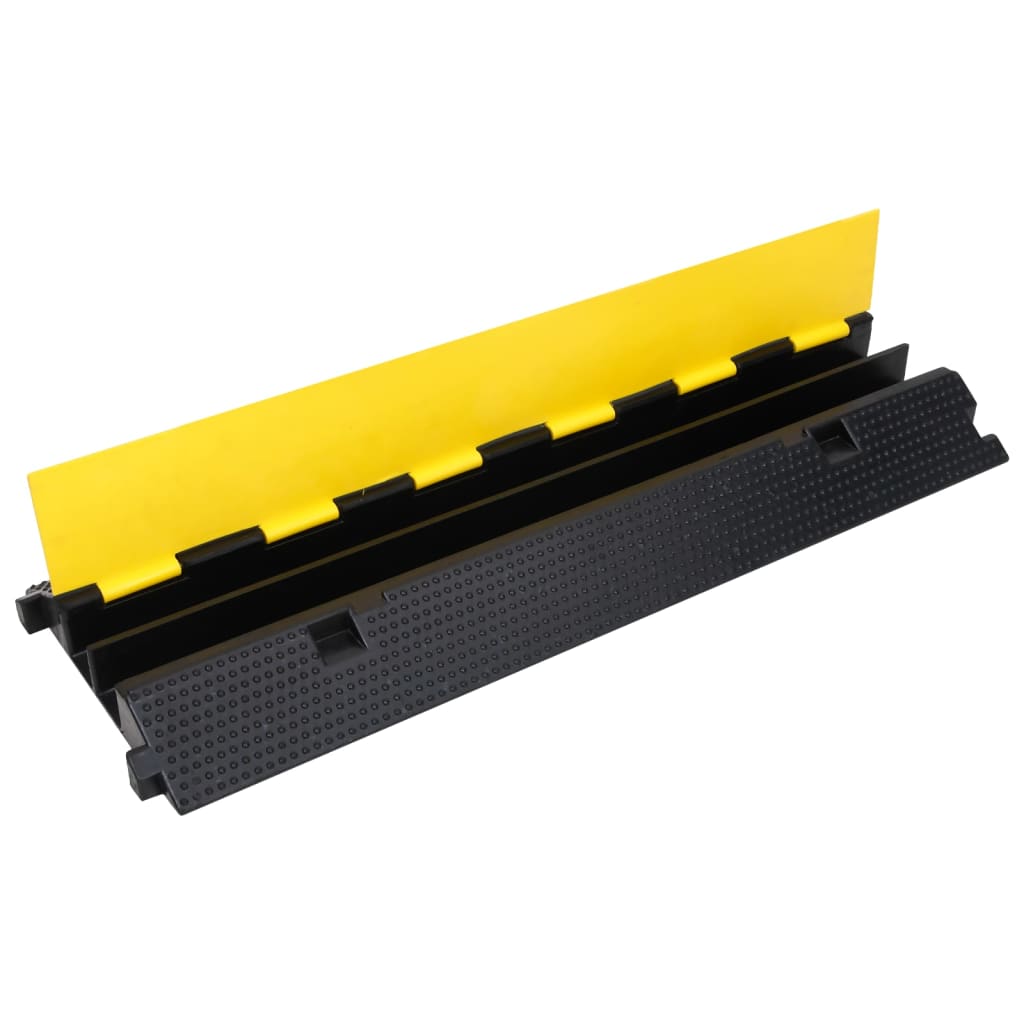 Rampas protectoras de cables con 2 canales 2 uds goma 100 cm