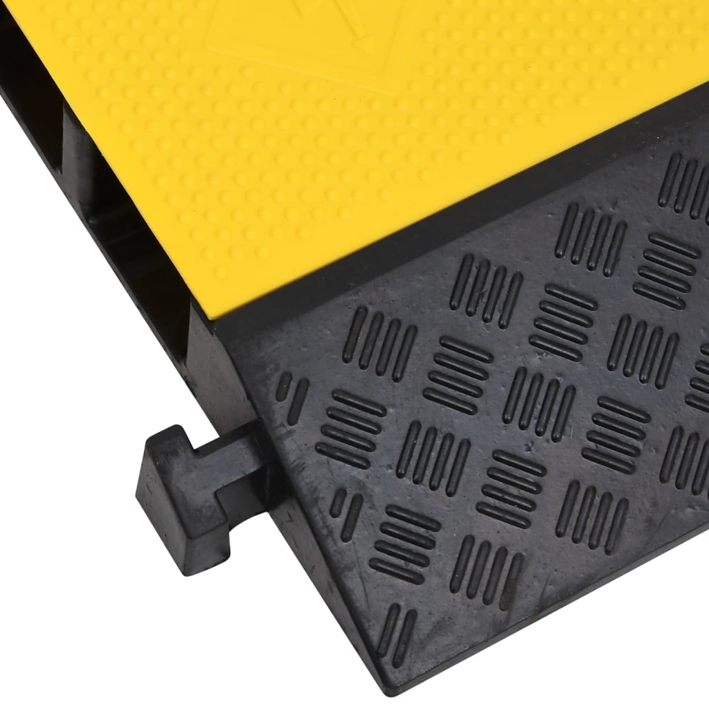 Rampas protectoras de cables con 2 canales 2 uds goma 100 cm