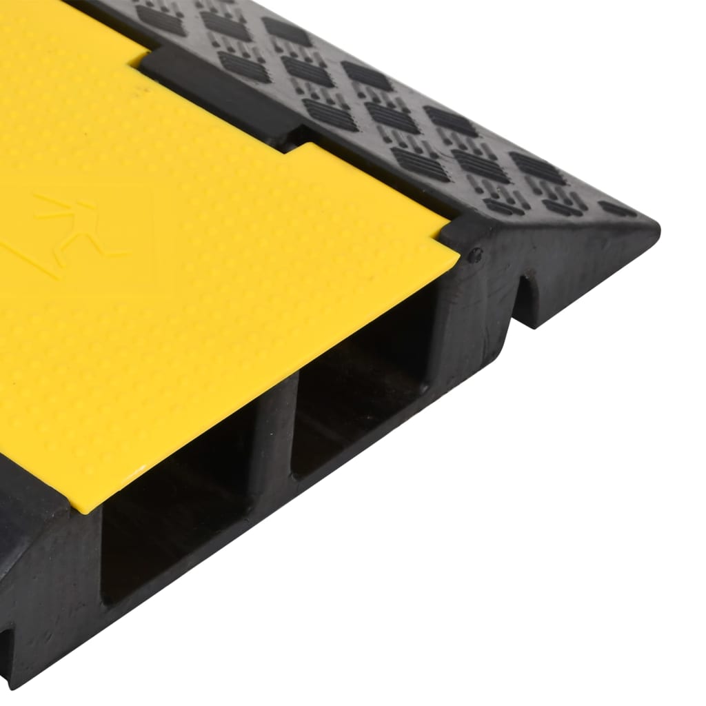 Rampas protectoras de cables con 2 canales 2 uds goma 100 cm
