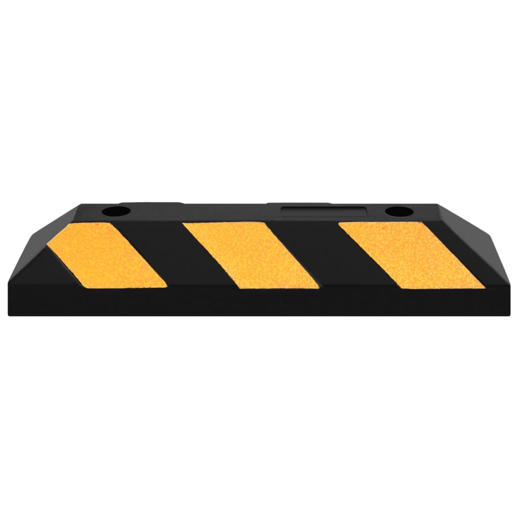 Topes de estacionamiento reflectantes 2 unidades 56x15x10 cm