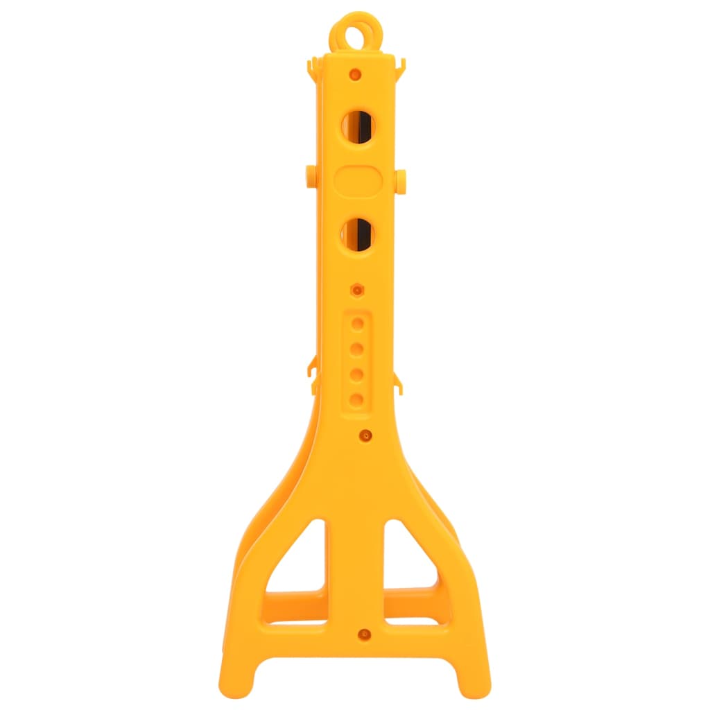 Barrera de tráfico plegable amarillo y negro 250x38x96 cm