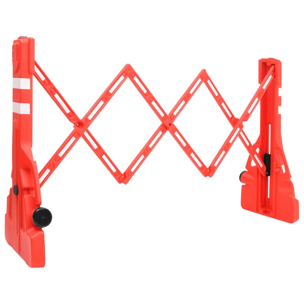 Folding Yellow and Black Traffic Barrier 250x38x96 cm