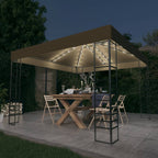 Carpa cenador de jardín blanco 3x3 m