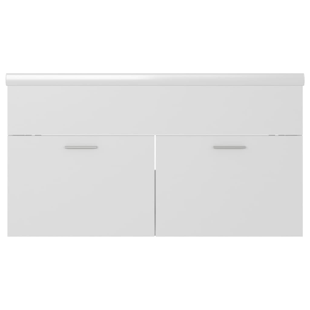 Mueble con lavabo madera de ingeniería blanco