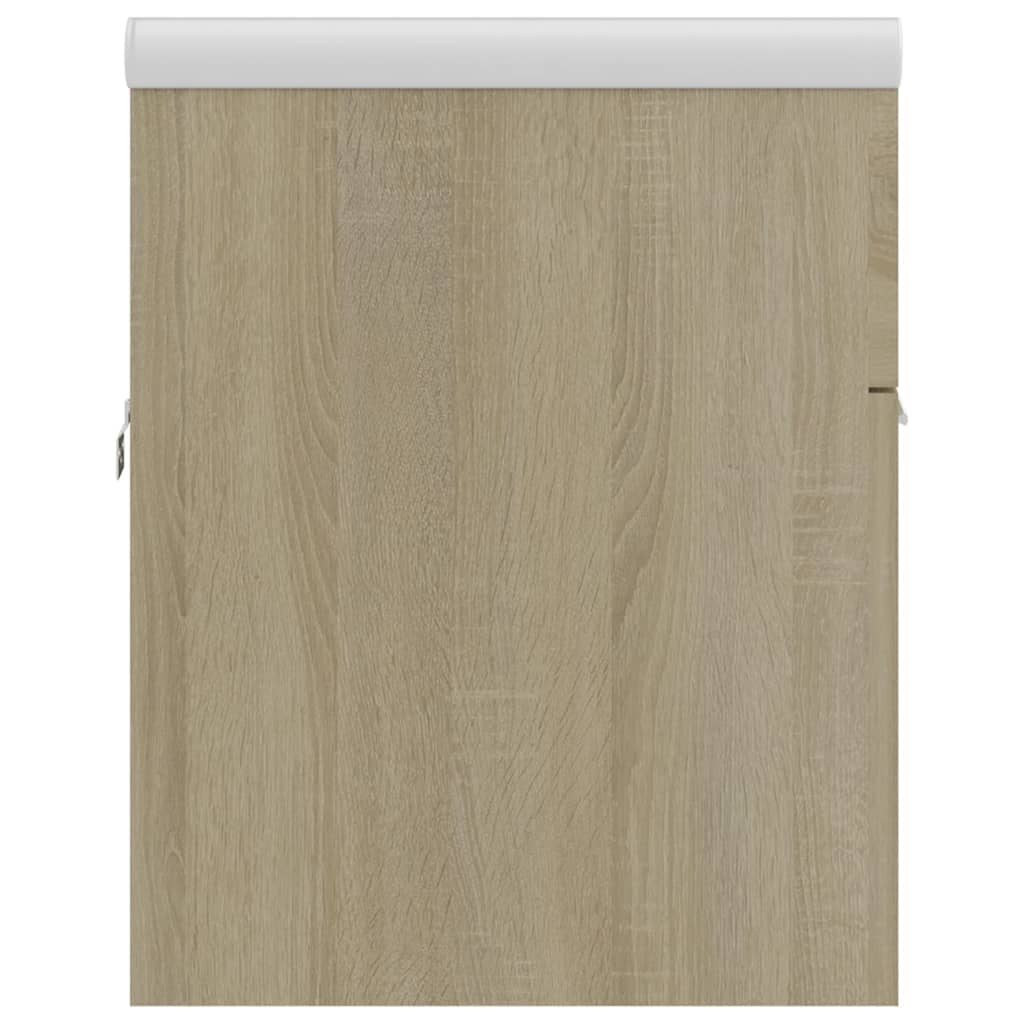 Mueble con lavabo madera de ingeniería roble Sonoma