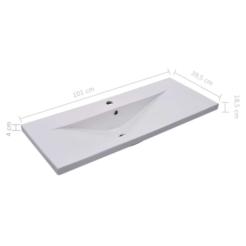Mueble con lavabo madera de ingeniería blanco