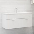 Mueble con lavabo madera de ingeniería blanco