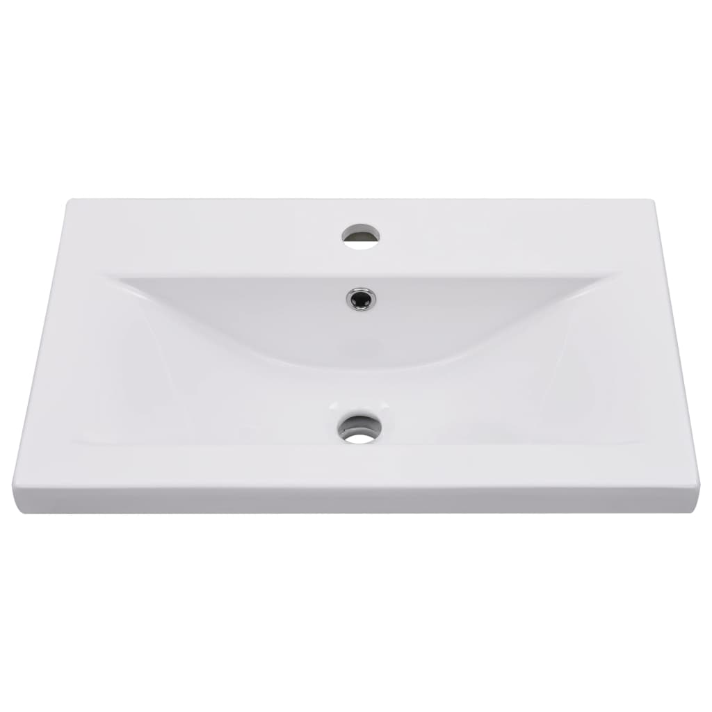 Juego de muebles de baño madera de ingeniería blanco