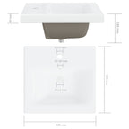 Mueble con lavabo blanco madera contrachapada
