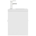 Mueble con lavabo blanco madera contrachapada