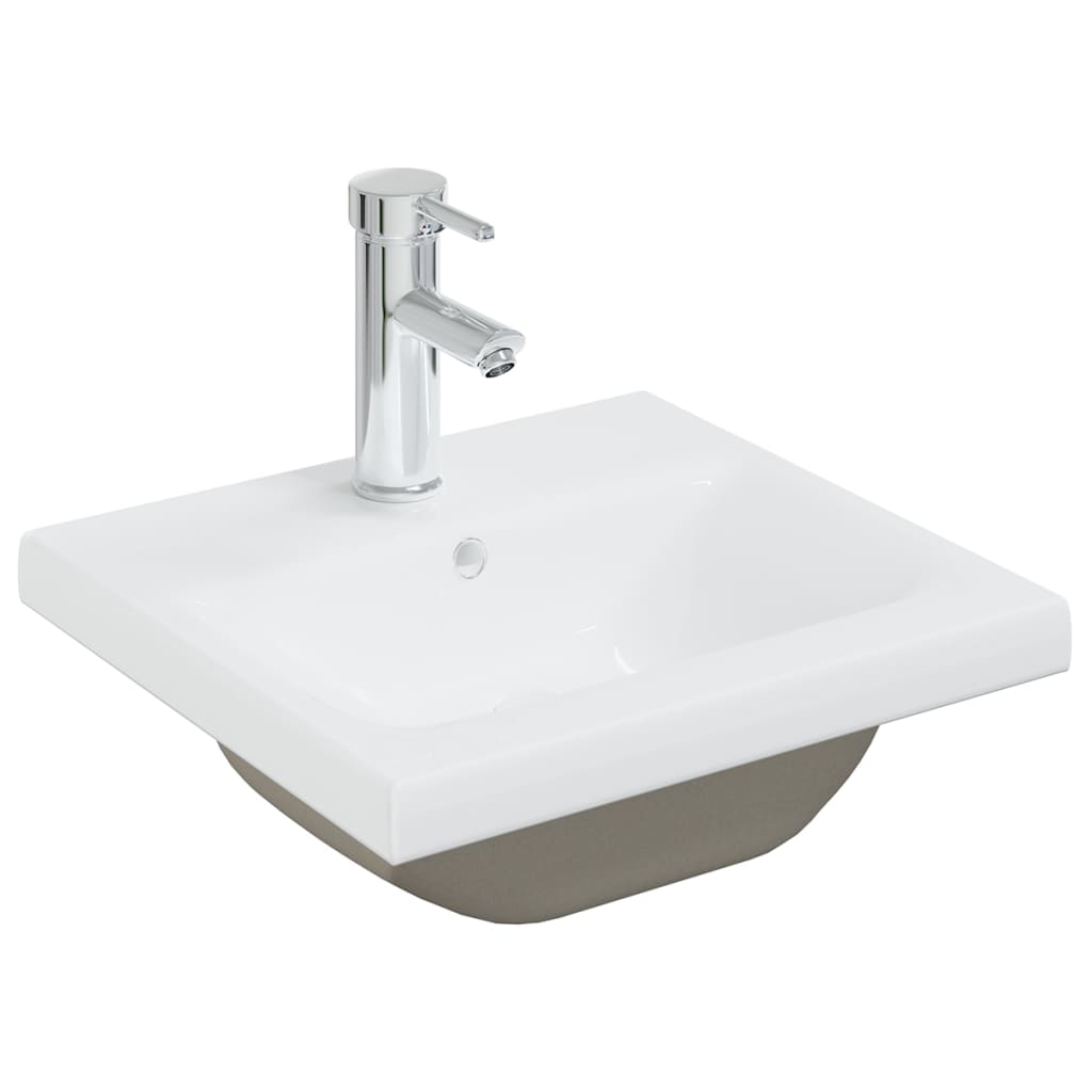 Mueble con lavabo blanco madera contrachapada