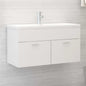 Mueble con lavabo madera de ingeniería blanco
