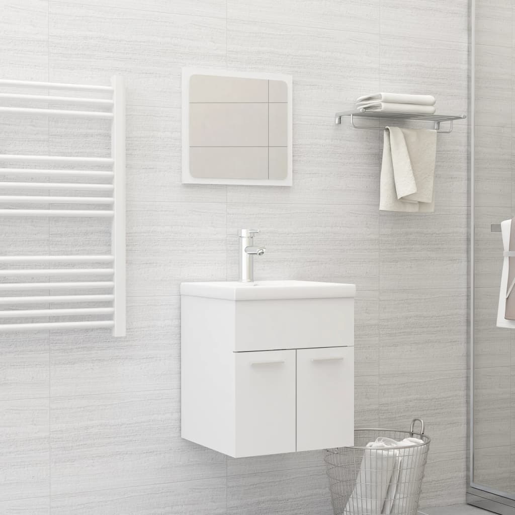 Conjunto de muebles de baño de madera antigua madera ingeniería