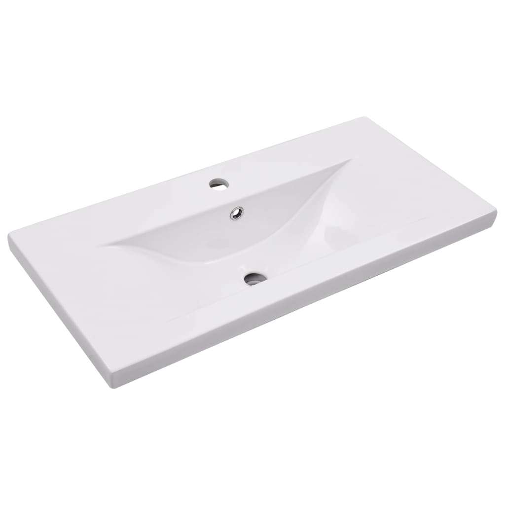 Mueble con lavabo madera de ingeniería negro