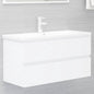 Mueble con lavabo madera de ingeniería blanco