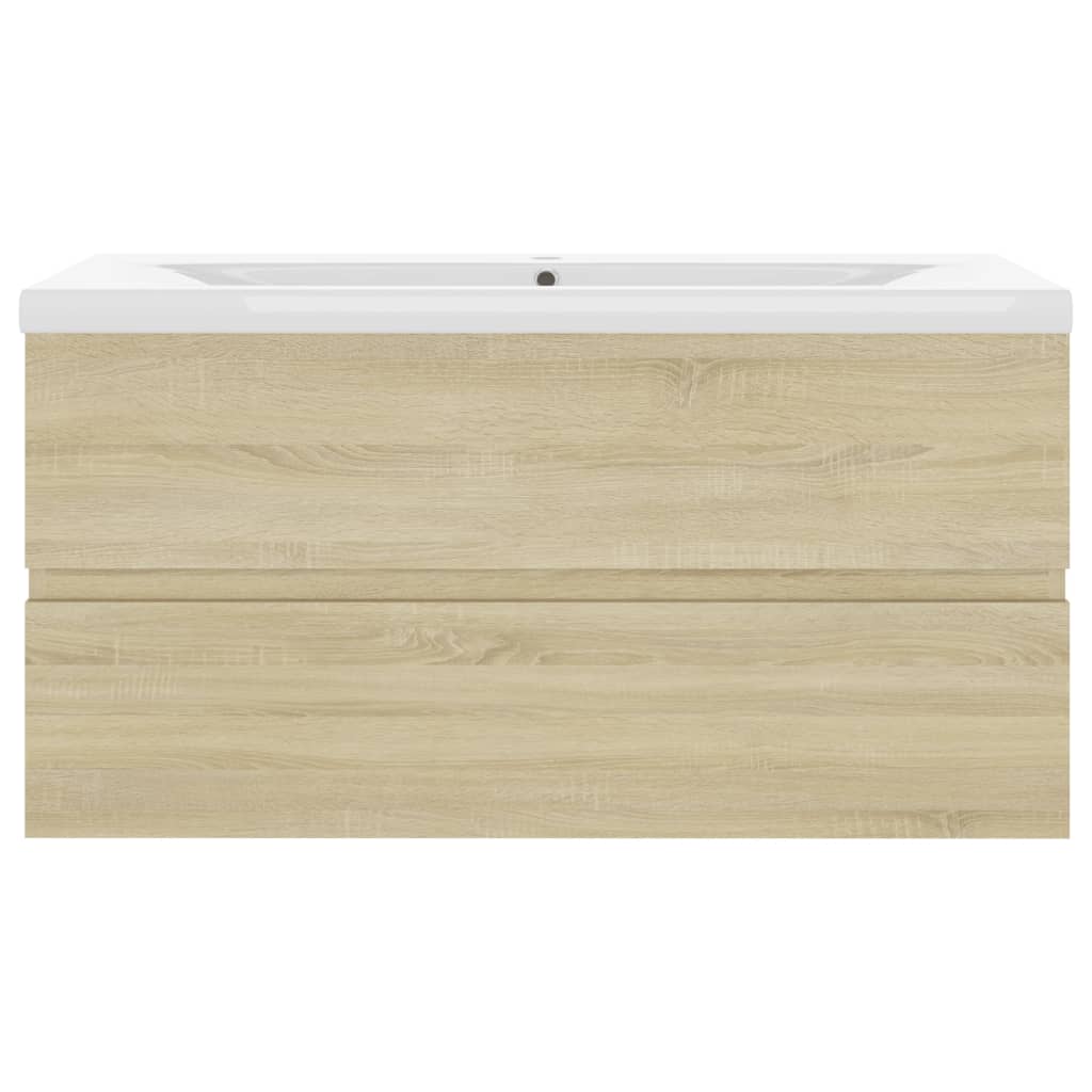 Mueble con lavabo madera de ingeniería roble Sonoma