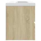 Mueble con lavabo madera de ingeniería roble Sonoma