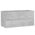 Mueble con lavabo madera de ingeniería gris hormigón