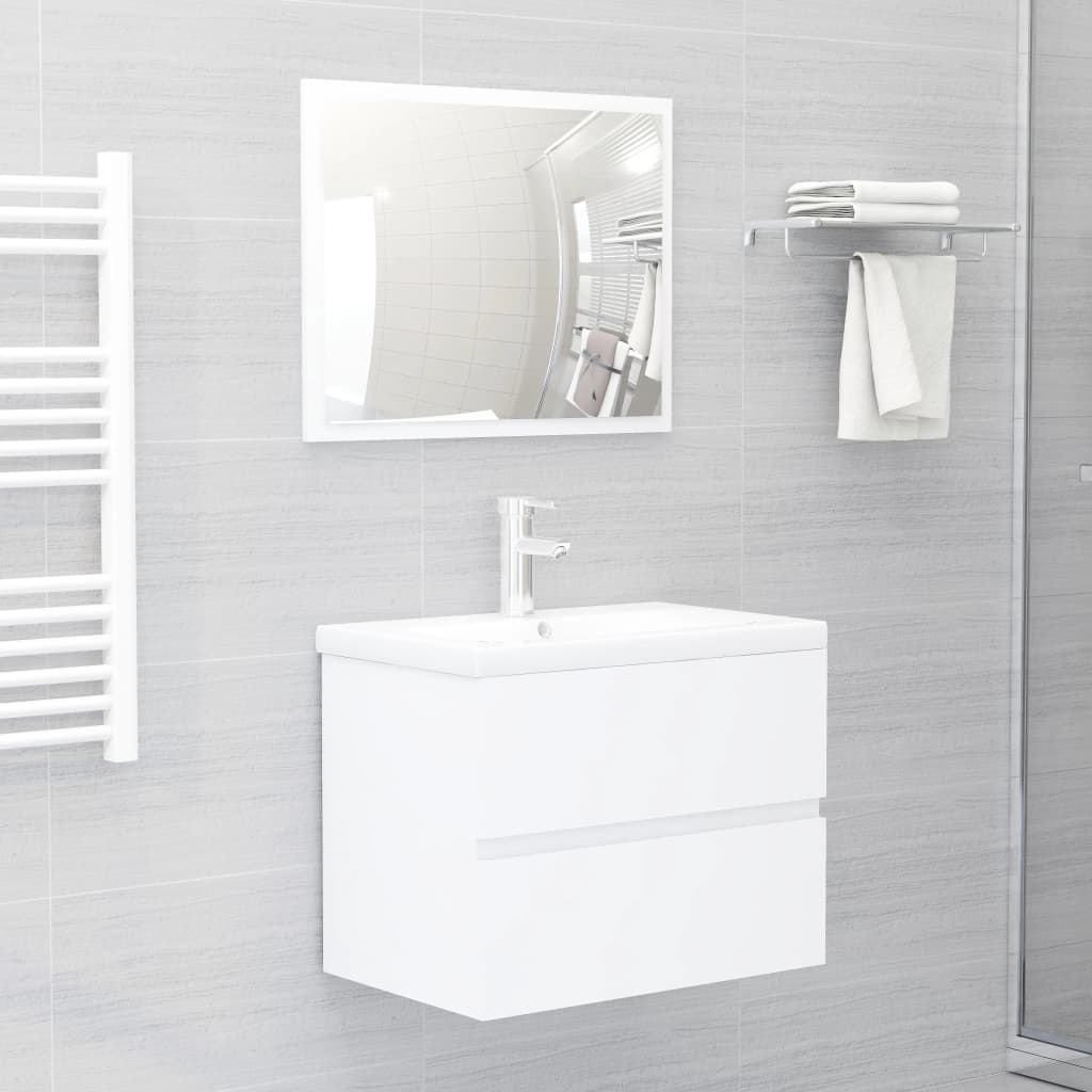 Conjunto de muebles de baño de madera antigua madera ingeniería