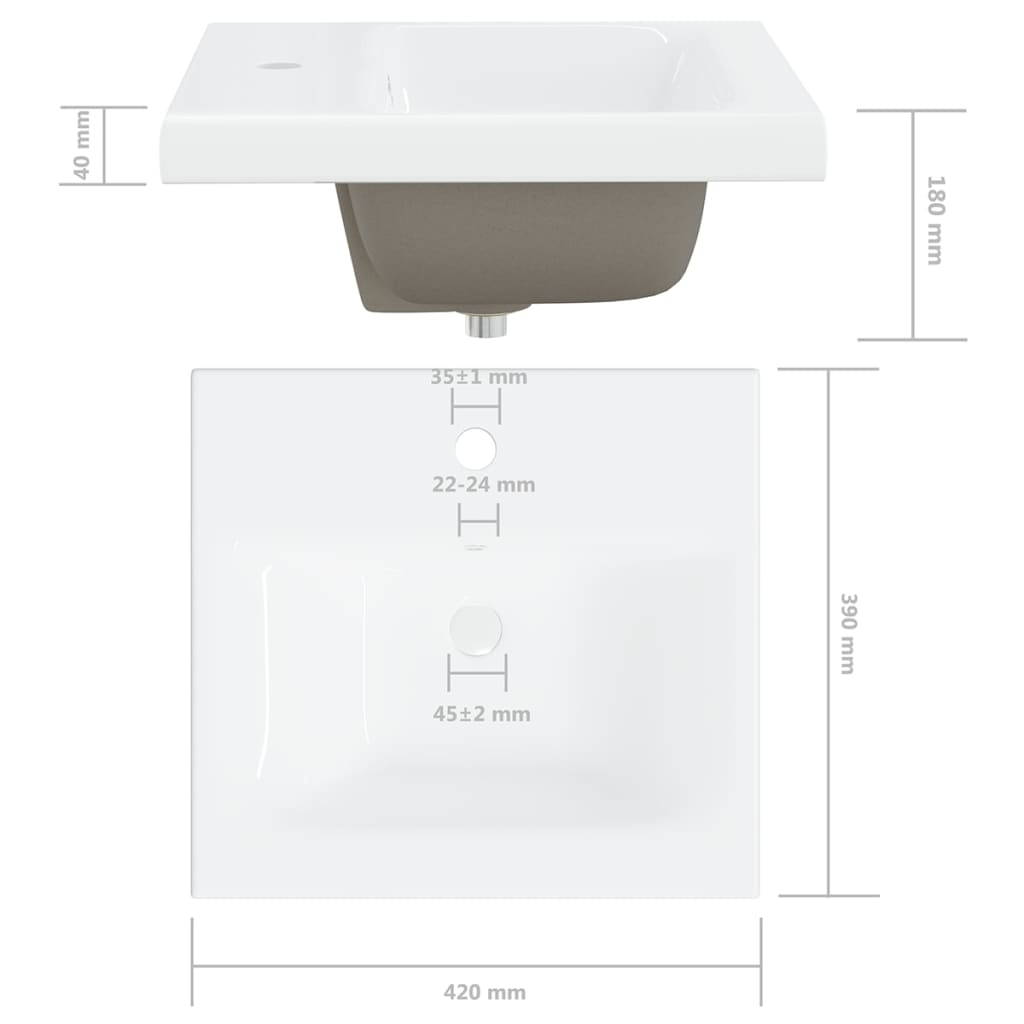 Mueble con lavabo madera de ingeniería gris