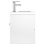Mueble con lavabo madera de ingeniería gris