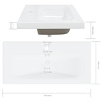Mueble con lavabo madera de ingeniería roble Sonoma
