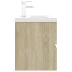Mueble con lavabo madera de ingeniería roble Sonoma