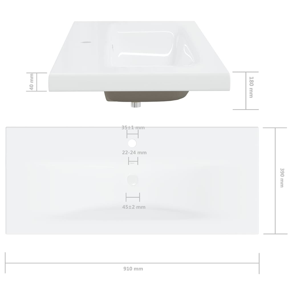 Mueble con lavabo madera de ingeniería roble Sonoma