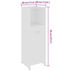 Juego de muebles de baño 4 piezas blanco