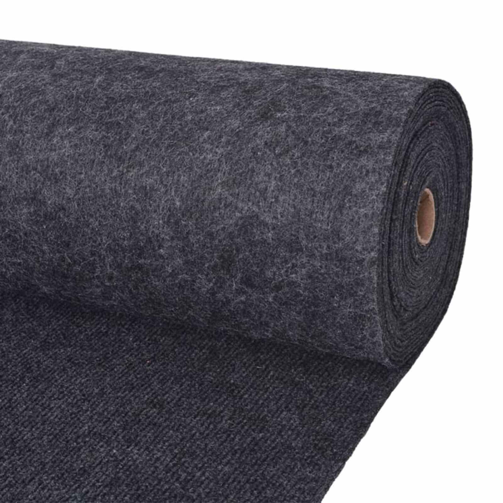 Alfombra Gris 1,2 x 10 m Poliéster