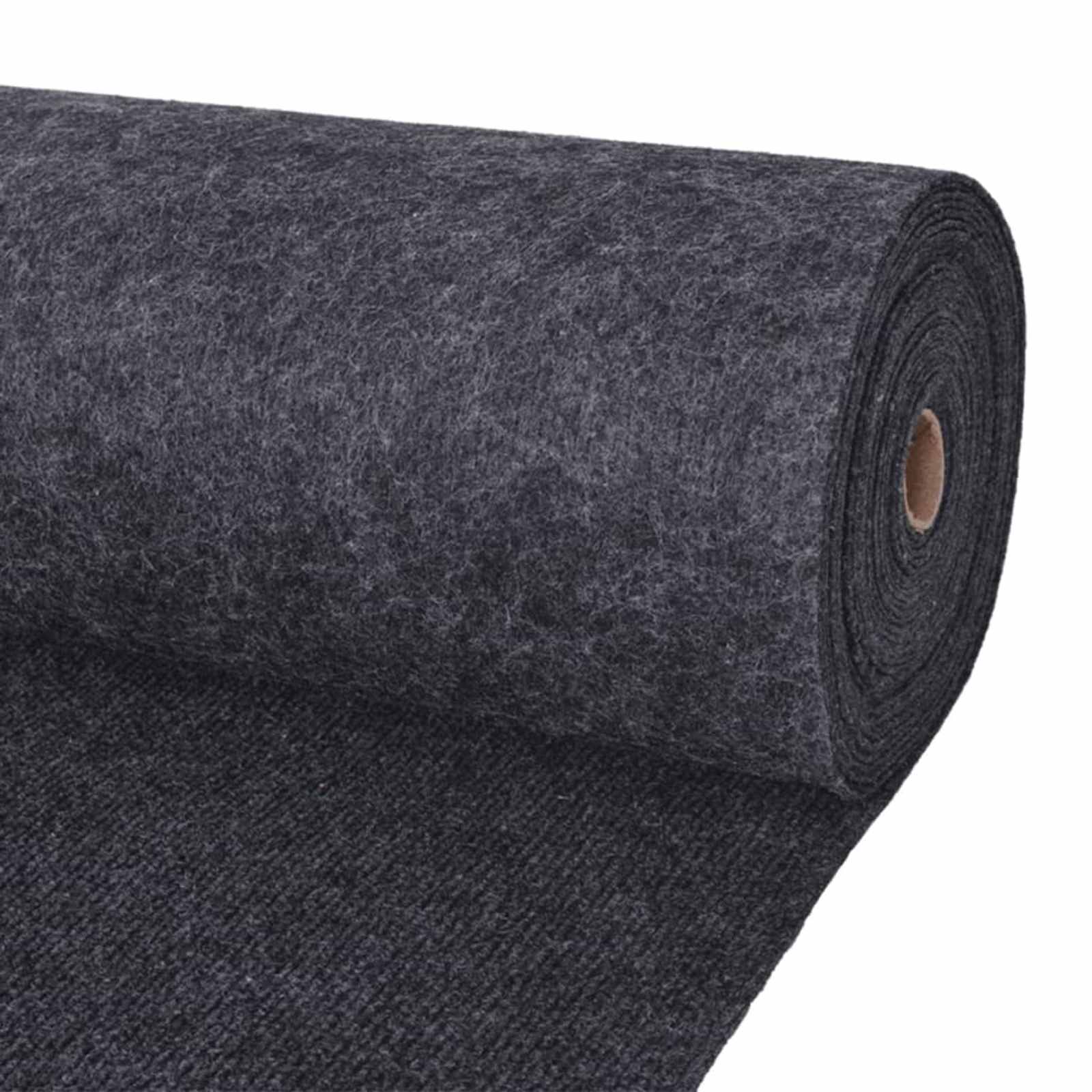 Alfombra Gris 1,2 x 10 m Poliéster
