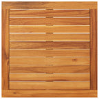 Set muebles de jardín 2 pzas cojines crema madera de acacia